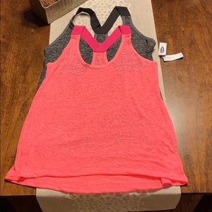 Two NWT old navy active tank tops